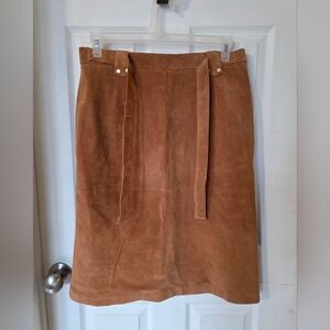 Terry Lewis Classic Luxuries Suede Skirt
